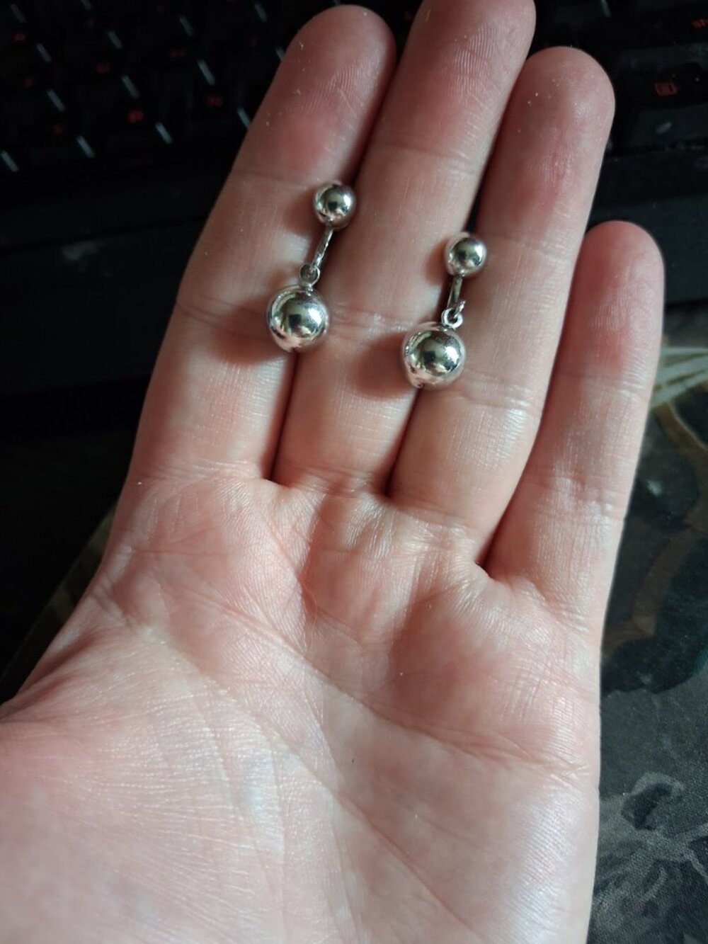 Vintage Coro screwback dangle earrings